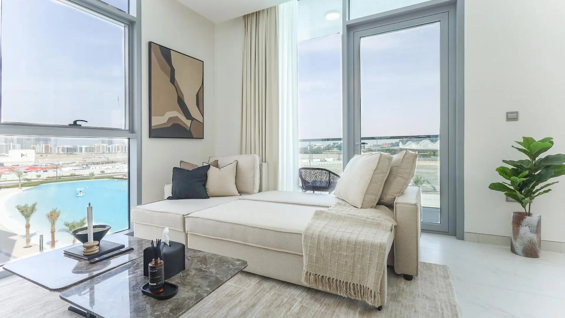 Apartment Elite Lux Holiday Homes - Lagoon View 1 Bedroom Luxury Oasis In Mbr Dubai
